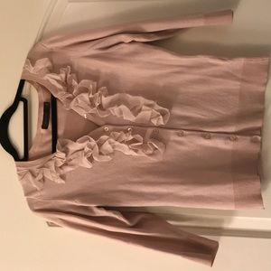 Limited 3/4 length sleeves rose pink cardigan